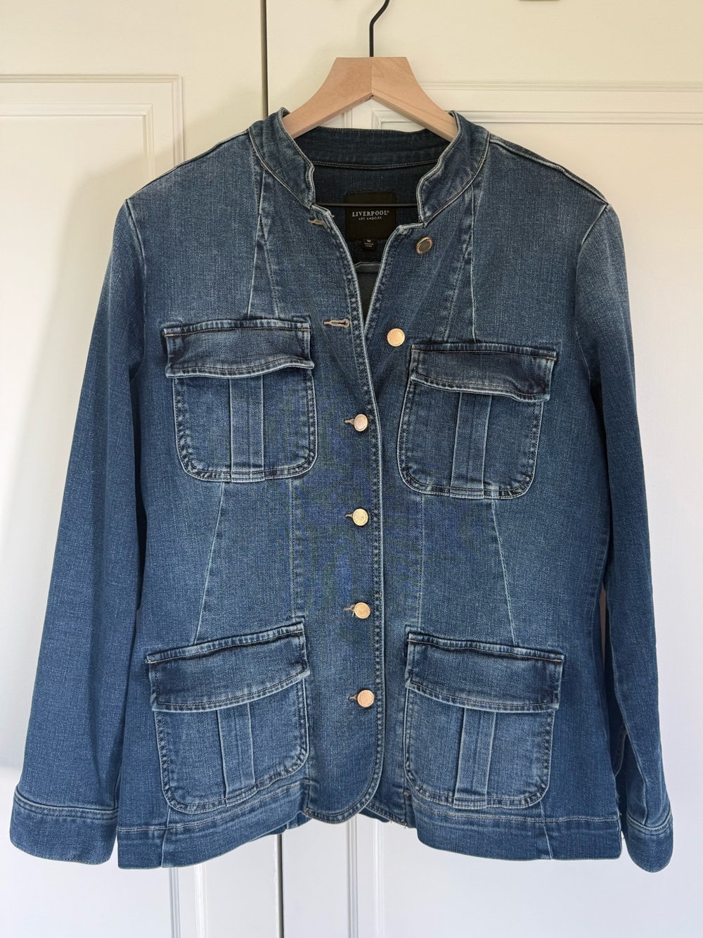 Liverpool Los Angeles jean jacket in Millpond, size M